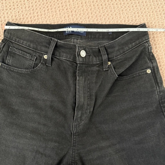 GAP High Rise Straight Jeans Washed Black Women’s 8/29 Short in Charcoal - Picture 6 of 13